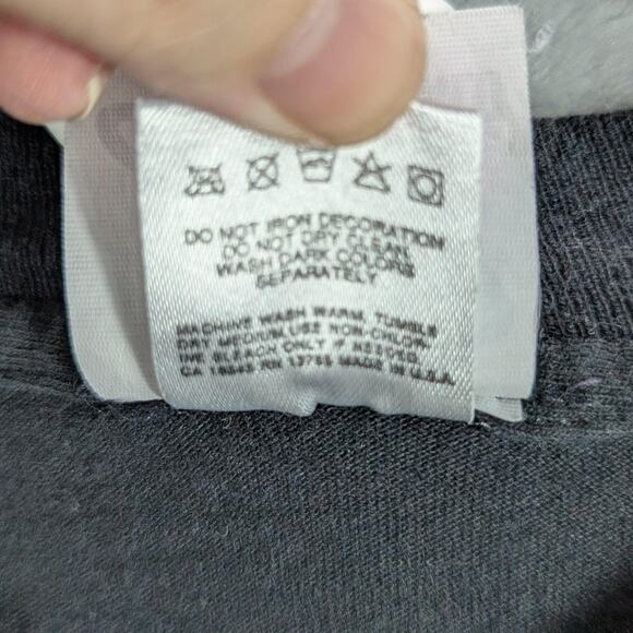 Vintage Deadwood Shirt Mens Large Black Cowboy Boots Hat Western Buffalo USA 90s - Picture 8 of 11